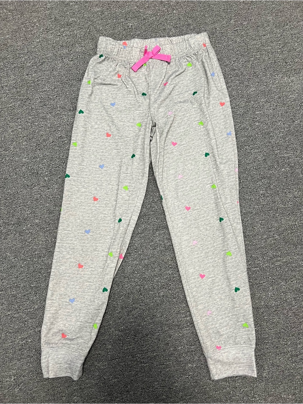 Old Navy Gray Heart Print Jogger Pants 8T
